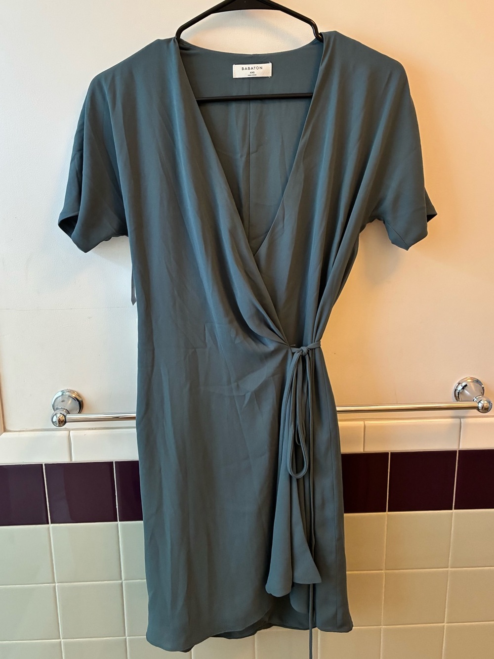 Aritzia Babaton Wallace Wrap Dress - Short Sleeve V-Neck - New